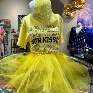 All sold.    Colorful Tutu Tulle Skirts Red Yellow White